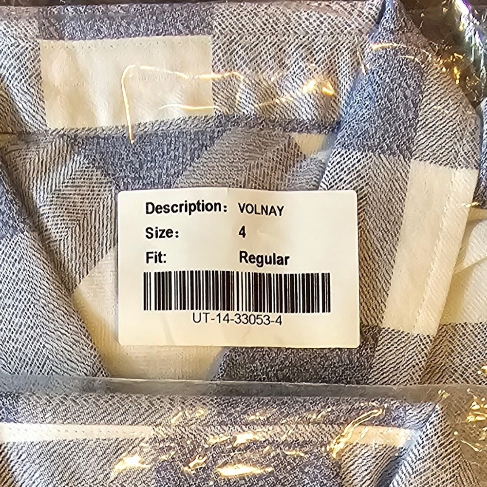 UNTUCKit Volnay Blue White Buffalo Check Button Up Shirt - Picture 10 of 12